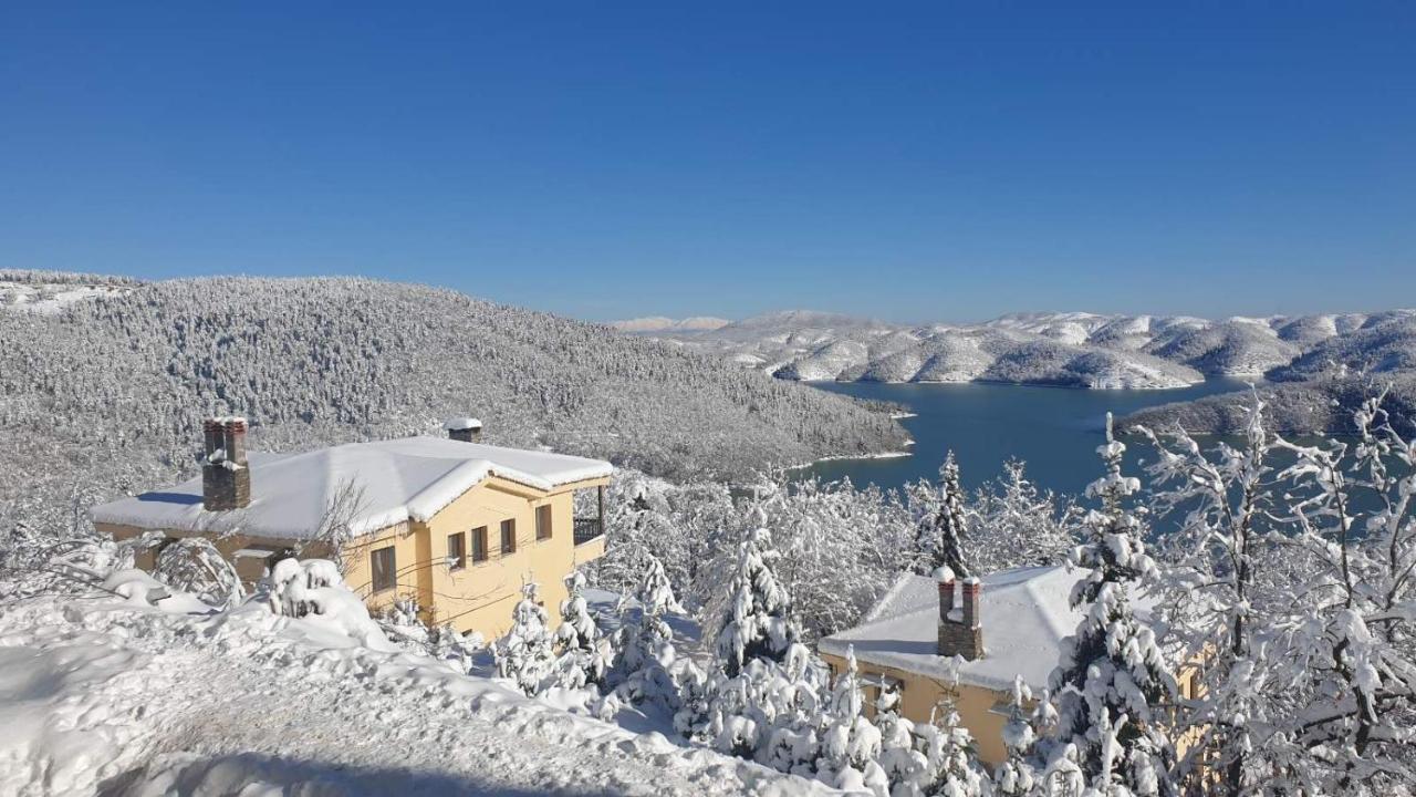 Aparthotel Ktima Alonaki Plastiras-Stausee Exterior foto